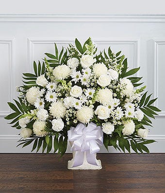 White Sympathy Floor Basket